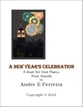 A New Year's Celebration piano sheet music cover